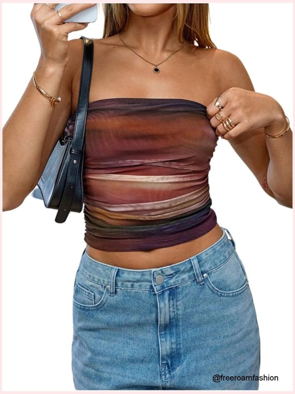 Strapless Ruched Crop Tube Top Going Out Bandeau